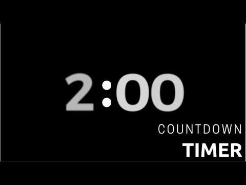 2 Minute Timer - Simple / Minimalist Countdown Timer with Alarm [Animated  Countdown Timer] - YouTube