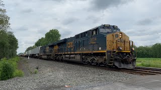 CSX Q002 High Priority UPS Train speeds through Jordan, NY (7/1/21) [4K60]