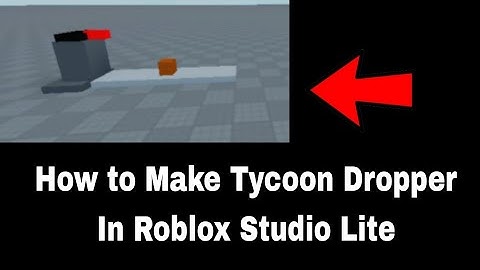 How to make Tycoon Dropper System With Conveyor Belt In Roblox Studio Lite