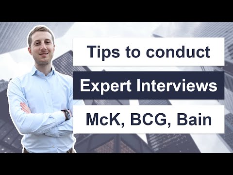 How to conduct Expert Interviews (consulting skills)