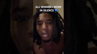 ALL WINNERS WORK IN SILENCE 💙#motivation