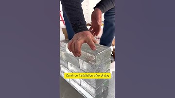 Glass brick partition background wall #interiordesign #wallboard #buildingmaterials #homedecor