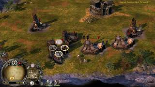 The Battle for Middle Earth II Game BFME-2 | Isengard vs 5  | Map Staddle - WITH SAURON
