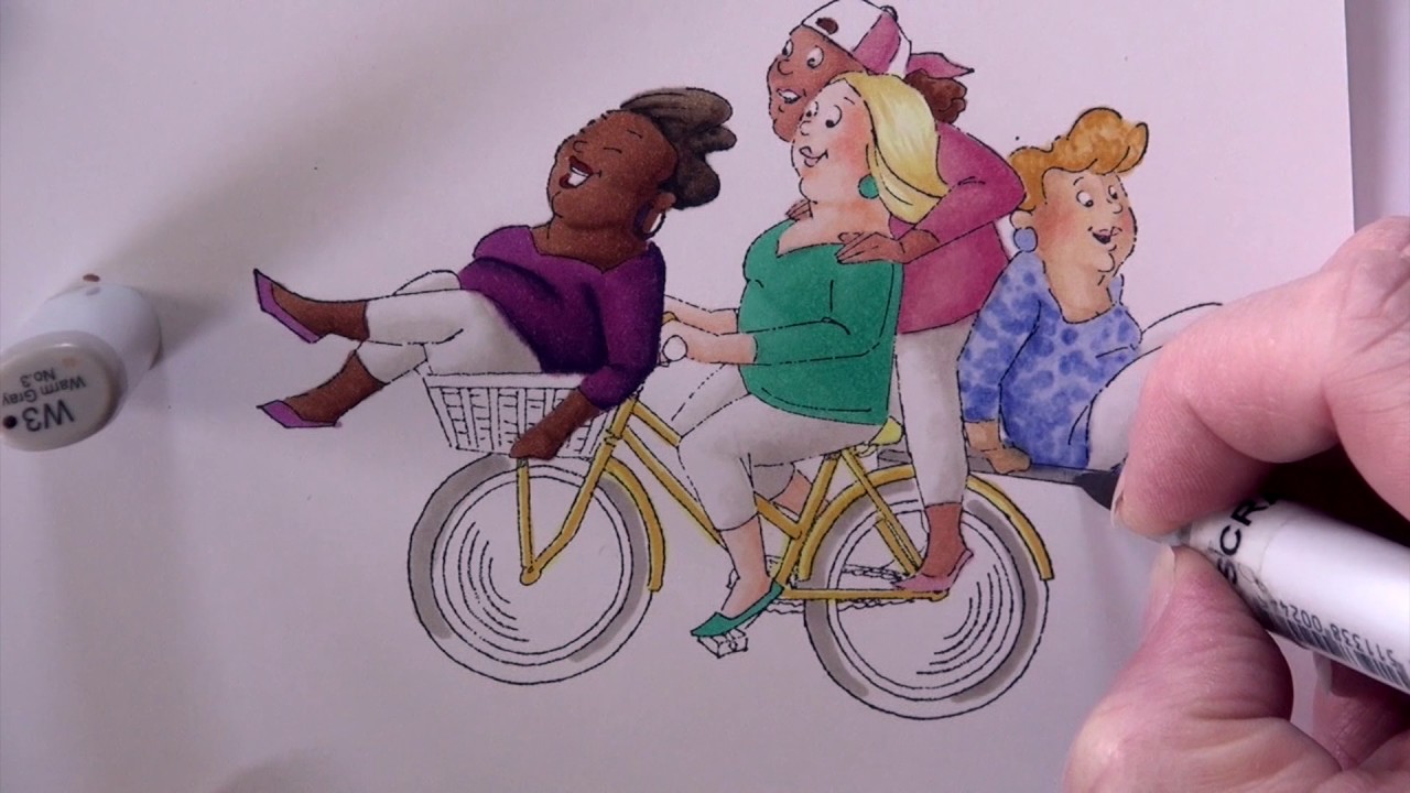 Real Time Copic Coloring - Part 3 - YouTube