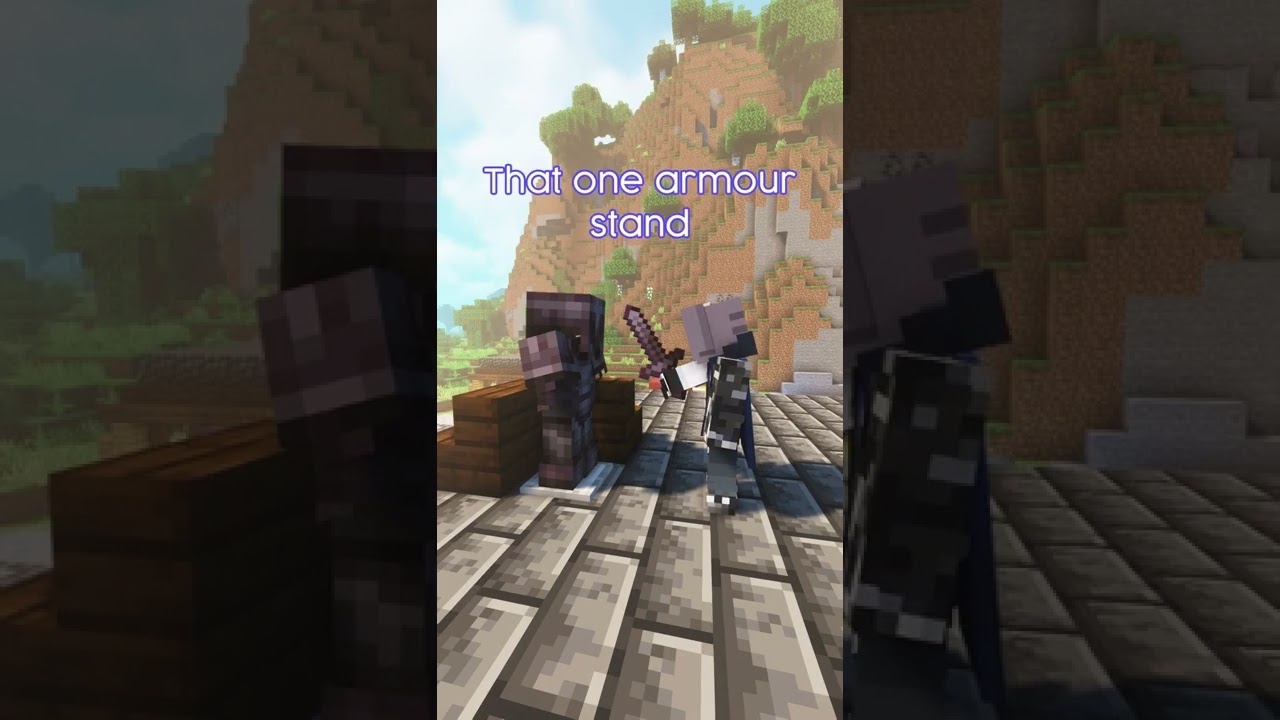 It's always that dang armor stand! #minecraft #memes #shorts