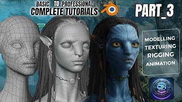 Blender Complete 3D Character Tutorial Part 3 | Rigging & Animation | From Basic to Professional