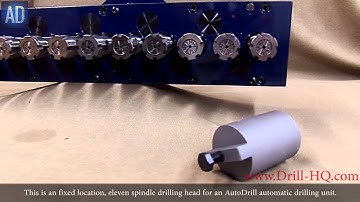 AutoDrill, LLC Custom Created Eleven Spindle Drilling Head!