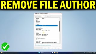 How To Remove Author From the File Properties