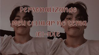 Personalizando meu celular no tema (G)-Idle. screenshot 5