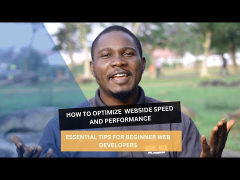 Tips for optimizing website speed and performance : Essential for beginner web developers.
