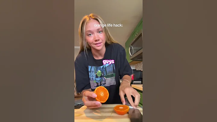 She Found The Ultimate Orange Hack 😳