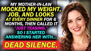 My Mother-in-Law Mocked My WEIGHT, JOB, AND LOOKS AT EVERY DINNE — Her Husband STOOD UP For Me