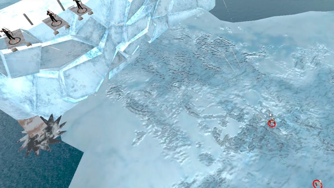 the archers. castle wall defense.