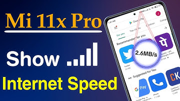 How to Allow Internet Speed Meter in Mi 11x Pro | Mi 11x Pro Network Speed Settings