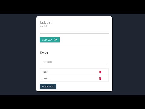 Task List In JavaScript With Source Code | Source Code & Projects