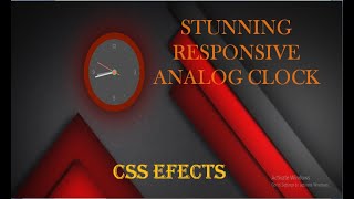 Full Working Clock Using HTML, CSS and JavaScript ||Clock Html css|| Wall Clock || Smartcode India