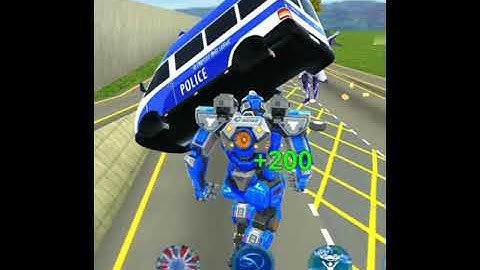 Army Bus Robot Car Game - Transforming robot games(2)