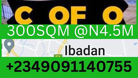 C of  O Estate Land For Sale Ibadan Oyo State #buyandbuild #ibadahonline