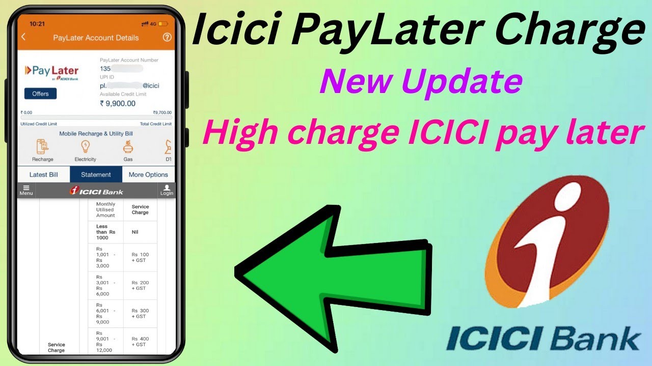Icici PayLater Balance Transfer New Charge Update YouTube