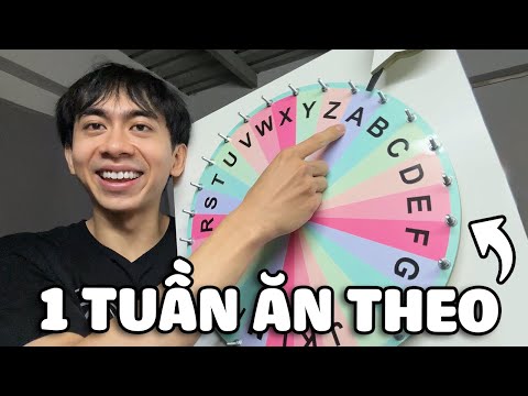 1 TUẦN ĂN THEO CHỮ CÁI