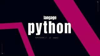 langage python #2 :  code ton premier programme Wealth
