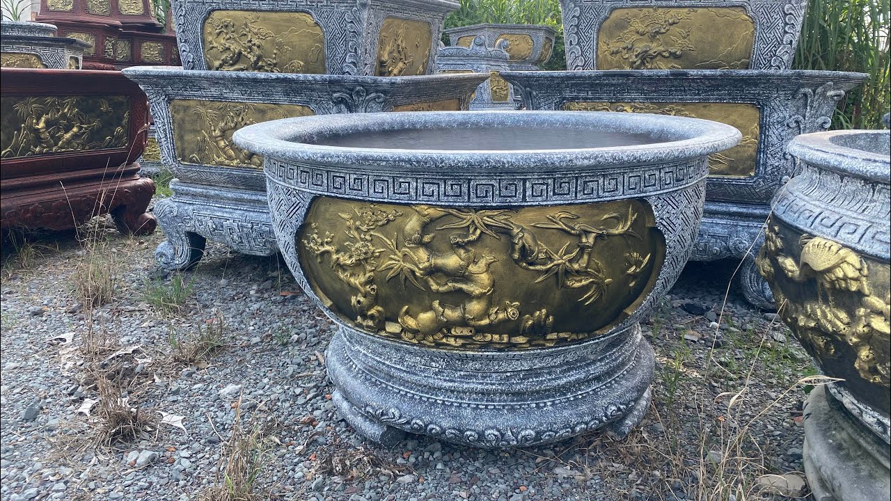 Chậu cây cảnh hình tròn đường kính 1m3 giá rẻ ở Bình Dương, Hồ Chí Minh 0944353629 