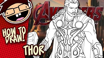 How to Draw THOR (Avengers) | Narrated Easy Step-by-Step Tutorial