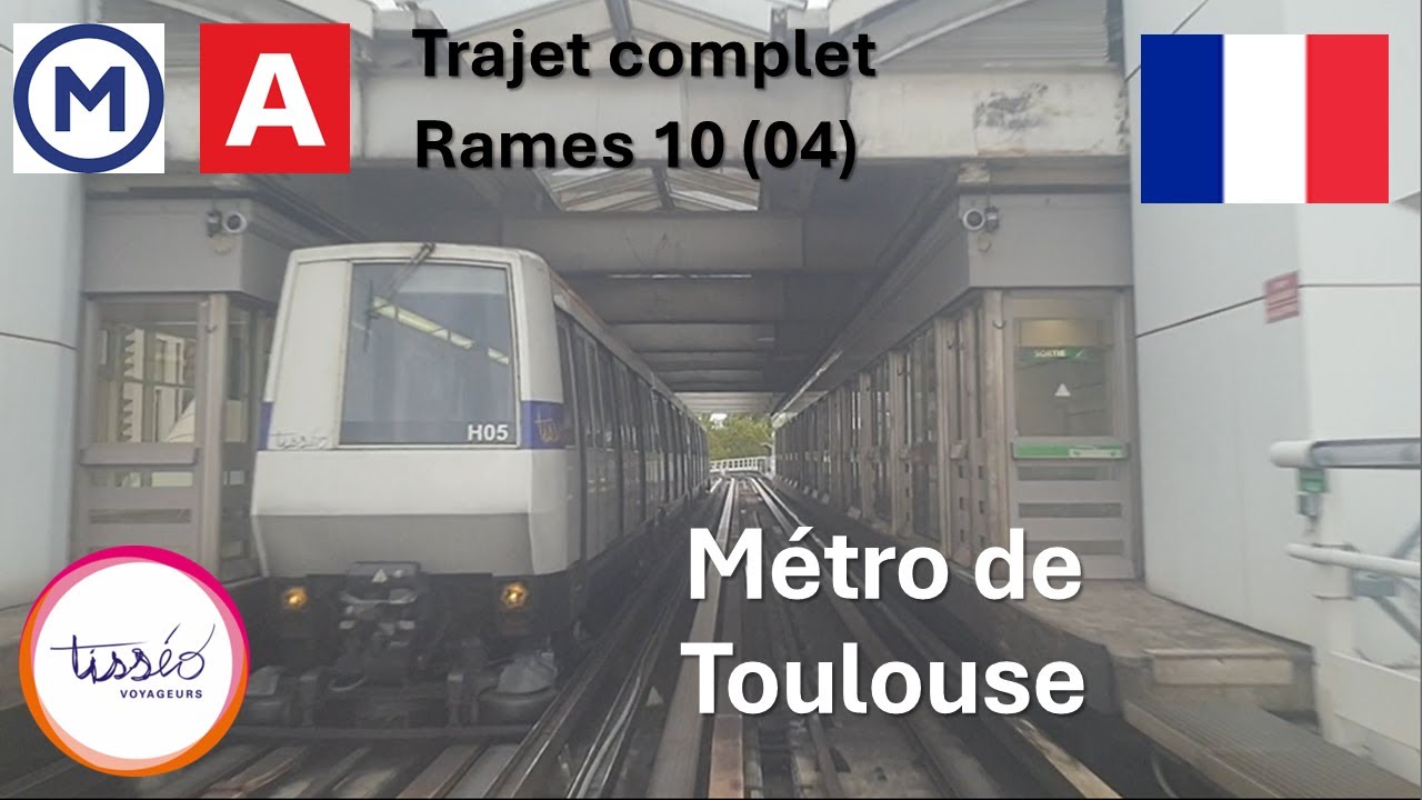 [Métro de Toulouse] Trajet complet ligne A.