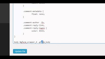 How to format the input field container in Gravity Forms