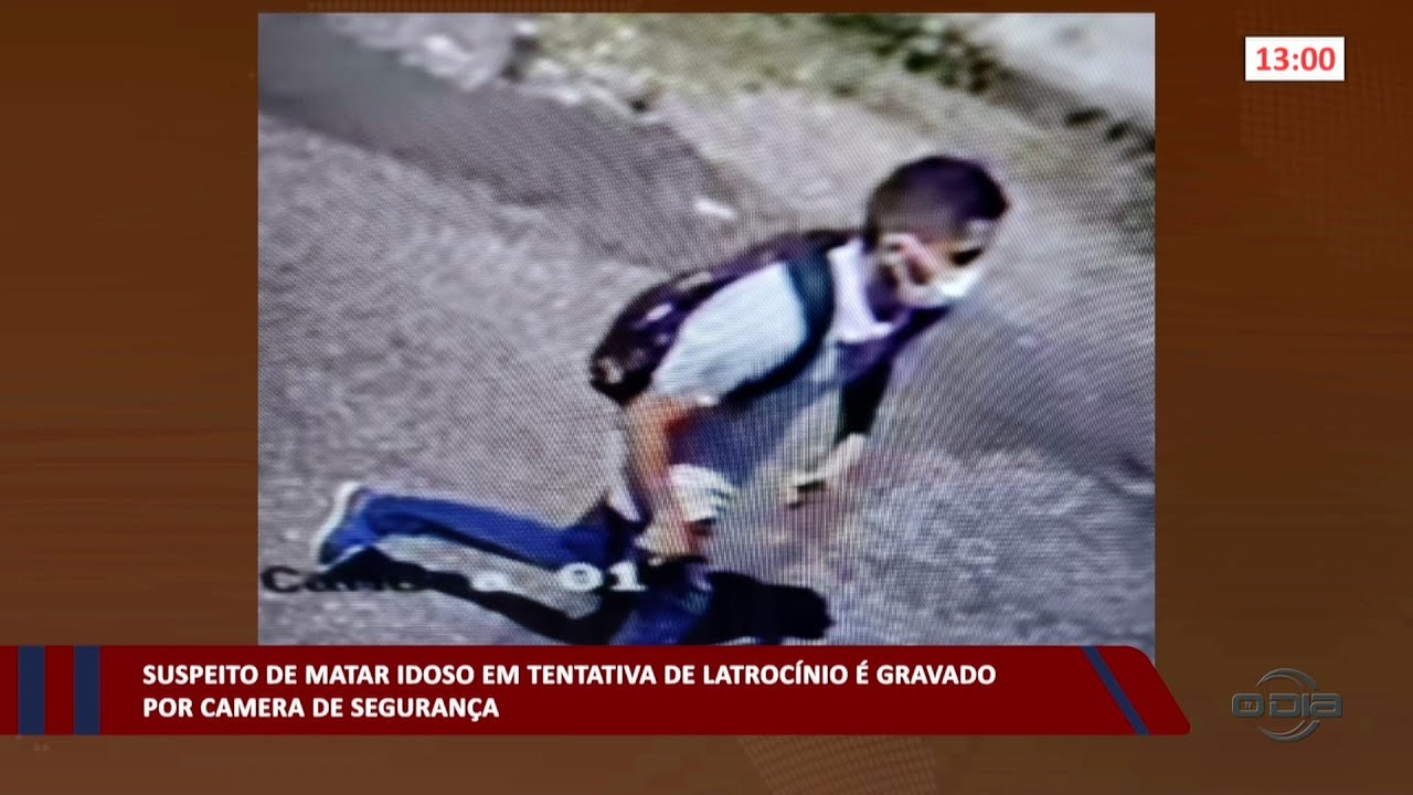 Suspeito de matar idoso em tentativa de latrocínio é gravado por câmera de segurança 06 06 2023