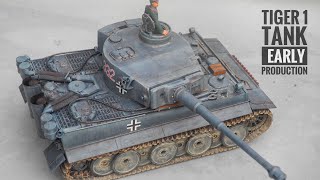 Tamiya 1/35 35216 German Tiger 1 Tank Early Production （Painting & Weathering）