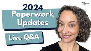 2024 Paperwork Updates for Therapists