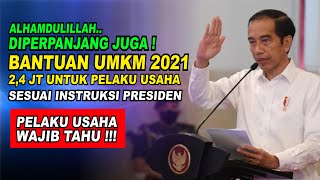 RESMI DI UMUMKAN BANTUAN UMKM 2021 DI LANJUTKAN || BPUM TAHAP 3