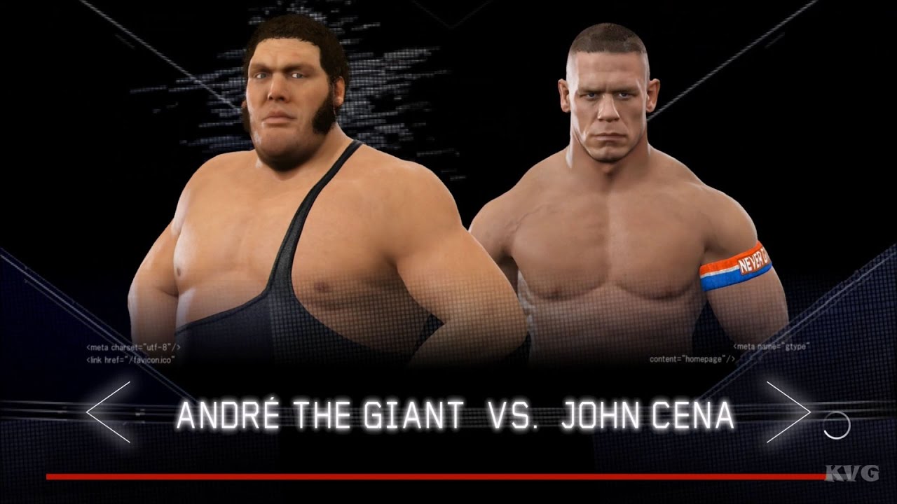 WWE 2K17 - André the Giant vs John Cena | Gameplay (HD ...