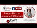  replay  facebook live  les 10 cls pour russir le crfpa 2022