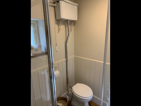 #victorian #oldbathroom How I install a vintage toilet, suspended cistern toilet.