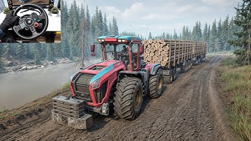 Insane Logging Challenge with Futom 7290RA | Season 14 | SnowRunner | Logitech G29 Gameplay | #764