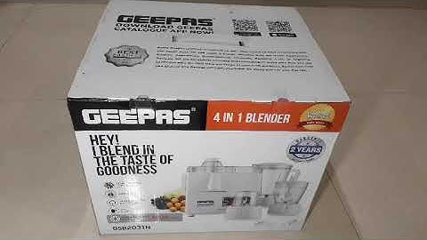 Unboxing video 5 |  GEEPAS JUCIER BLENDER