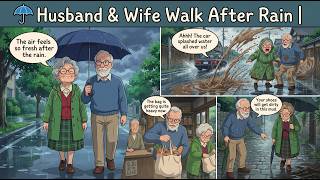 Husband Wife Walk After Rain Daily English Conversations For Beginners Learn English