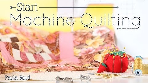 Start Machine Quilting NOW!!