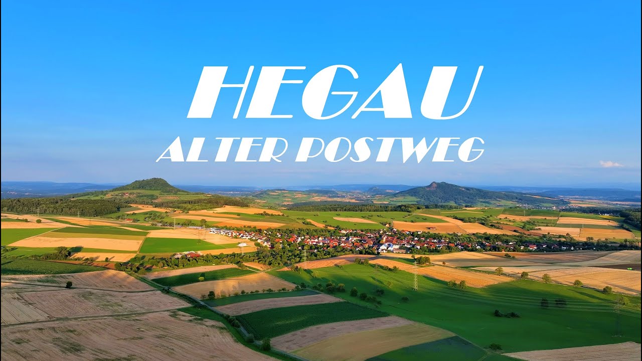 Alter Postweg - Einer der schönsten Aussichtspunkte im Hegau - 4K