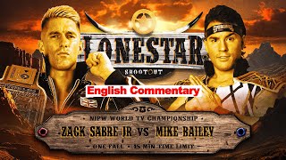 FULL MATCH! Zack Sabre Jr. vs Mike Bailey｜NJPW WORLD TV CHAMPIONSHIP MATCH｜#njlonestar 11/10/23