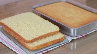 PÃO DE LÓ QUE RENDE MUITO COM SUCO DE LARANJA