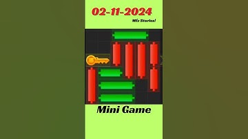 02 November 2024 Hamster Kombat Daily Mini-Game Puzzle Solved #hamstercombat #minigame #mfzstories