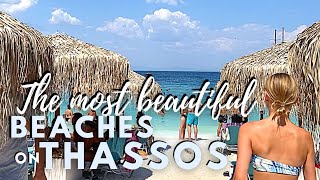 The MOST BEAUTIFUL BEACHES on THASSOS | Greece | Tour August 2022 screenshot 3