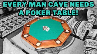 30 Year Old Poker Table Gets Full Restoration For Garage Man Cave!