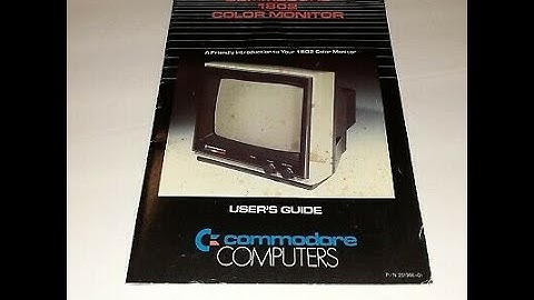 Rare Black 1802 Commodore Color Monitor Checked Out Tested C16 Plus/4 C64 C-64 Vic-20 - Episode 1088