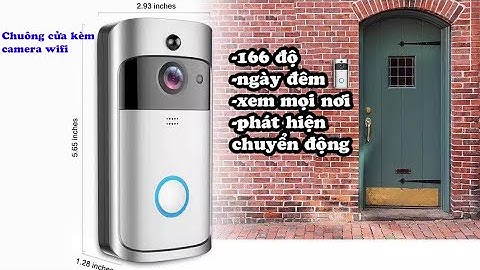 Chuông cửa wifi kiêm camera thông minh VDPW130.xem mọi nơi,đàm thoại 2 chiều,phát hiện chuyển động