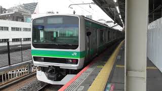 常磐快速線　Ｅ２３１系５+５両　折り返し松戸行き　上野駅到着