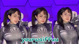 Yourwaiffuu Biyaaa Live Tiktok Sambil Cosplay Spider-Girl Venom